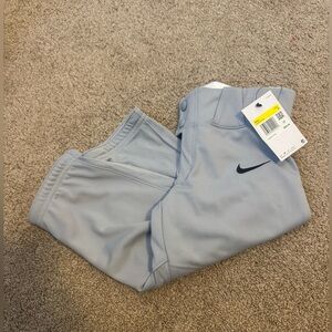 Nike Kids Short Gray Baseball Pants